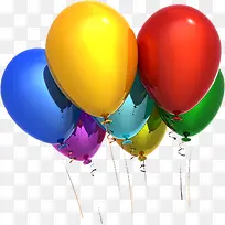 彩色绚丽卡通气球-空若网 彩色绚丽卡通气球-空若网