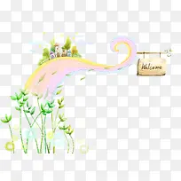 卡通手绘动画梦幻城堡-空若网 卡通手绘动画梦幻城堡-空若网