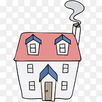 卡通手绘房屋-空若网 卡通手绘房屋-空若网