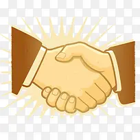 矢量手绘握手素材-空若网 矢量手绘握手素材-空若网