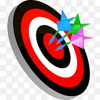 靶子圆盘飞镖矢量素材-空若网 靶子圆盘飞镖矢量素材-空若网