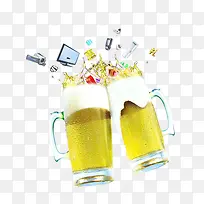 啤酒杯图片-空若网 啤酒杯图片-空若网