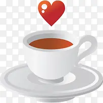 卡通杯子和爱心-空若网 卡通杯子和爱心-空若网