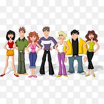 卡通人物形象矢量素材,-空若网 卡通人物形象矢量素材,-空若网