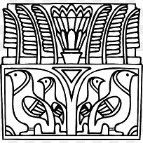 埃及神像水鸟矢量-空若网 埃及神像水鸟矢量-空若网