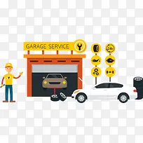 矢量车辆修理部-空若网 矢量车辆修理部-空若网