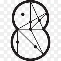 星斗创意数字8-空若网 星斗创意数字8-空若网