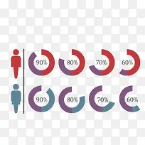 数据比例矢量元素-空若网 数据比例矢量元素-空若网