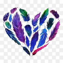 羽毛爱心-空若网 羽毛爱心-空若网