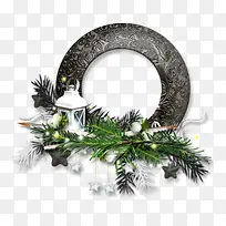 煤油灯装饰黑色花纹圆形边框-空若网 煤油灯装饰黑色花纹圆形边框-空若网