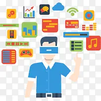 矢量VR概念扁平化-空若网 矢量VR概念扁平化-空若网