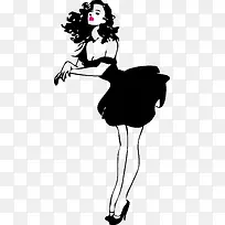 矢量卡通性感美女-空若网 矢量卡通性感美女-空若网