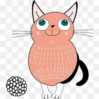 手绘卡通猫咪-空若网 手绘卡通猫咪-空若网