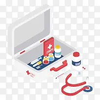 卡通医疗2.5D等距矢量-空若网 卡通医疗2.5D等距矢量-空若网