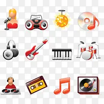 音乐乐器打碟卡通素材-空若网 音乐乐器打碟卡通素材-空若网