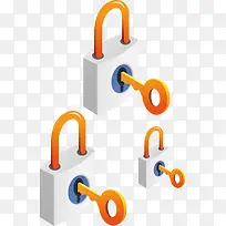 门锁矢量素材-空若网 门锁矢量素材-空若网