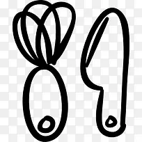 厨房用具玩具夫妇图标-空若网 厨房用具玩具夫妇图标-空若网