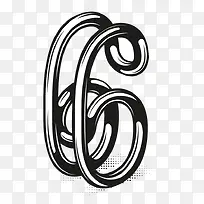 黑白立体艺术数字-空若网 黑白立体艺术数字-空若网