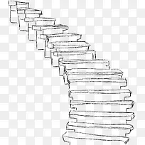 卡通手绘楼梯-空若网 卡通手绘楼梯-空若网
