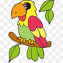 树枝上的矢量鸟-空若网 树枝上的矢量鸟-空若网