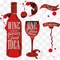 矢量红酒酒杯餐厅菜单-空若网 矢量红酒酒杯餐厅菜单-空若网