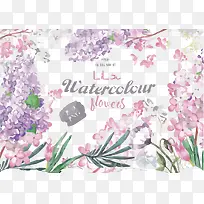 矢量水彩花朵-空若网 矢量水彩花朵-空若网