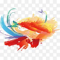 多彩水彩效果-空若网 多彩水彩效果-空若网