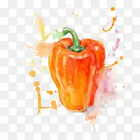 水彩大辣椒-空若网 水彩大辣椒-空若网