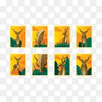 羚羊邮票-空若网 羚羊邮票-空若网