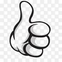 手绘点赞矢量-空若网 手绘点赞矢量-空若网