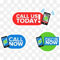 可爱欧式电话主题矢量元素-空若网 可爱欧式电话主题矢量元素-空若网