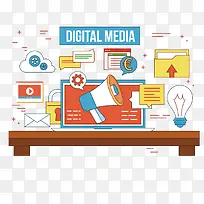 矢量扁平化商务元素-空若网 矢量扁平化商务元素-空若网