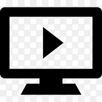 播放视频屏幕图标-空若网 播放视频屏幕图标-空若网