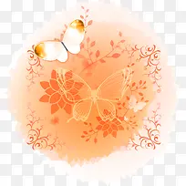 橙色蝴蝶-空若网 橙色蝴蝶-空若网