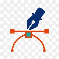 矢量钢笔描点图形-空若网 矢量钢笔描点图形-空若网