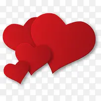 情人节红色爱心装饰-空若网 情人节红色爱心装饰-空若网