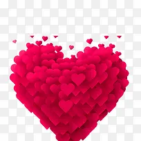 爱心浪漫红色叠心-空若网 爱心浪漫红色叠心-空若网