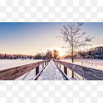 阳光下的雪景摄影图-空若网 阳光下的雪景摄影图-空若网