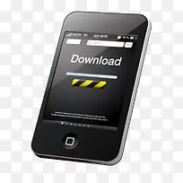 黑色智能手机玻璃质感-空若网 黑色智能手机玻璃质感-空若网