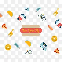 扁平化平铺卡通物品-空若网 扁平化平铺卡通物品-空若网