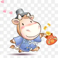 手绘牛博士-空若网 手绘牛博士-空若网