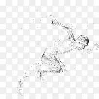 人体运动点状素材-空若网 人体运动点状素材-空若网