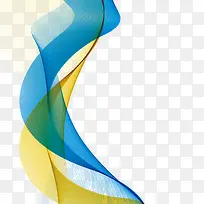 矢量彩色曲线装饰图案-空若网 矢量彩色曲线装饰图案-空若网