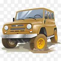 卡通手绘矢量越野吉普车-空若网 卡通手绘矢量越野吉普车-空若网