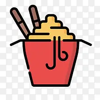 扁平化泡面PNG下载-空若网 扁平化泡面PNG下载-空若网