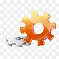 卡通齿轮图标-空若网 卡通齿轮图标-空若网