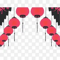 两排灯笼-空若网 两排灯笼-空若网