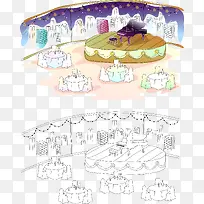 宴会厅插画-空若网 宴会厅插画-空若网