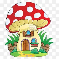 卡通蘑菇房子-空若网 卡通蘑菇房子-空若网