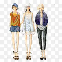 时装设计插画-空若网 时装设计插画-空若网